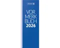 Produktbild: BRUNNEN Schreibtischkalender Vormerkbuch 784 11x29,7cm 2 Tage/Seite Pappe blau 2026