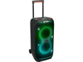 Produktbild: JBL PartyBox Stage 320 Tragbarer Partylautsprecher mit Rollen (2 x 6.5 Zoll (165 mm) Tieftöner, 2 1 (25 Hochtonkalotten, Schwarz