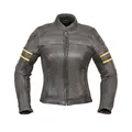 Produktbild: Modeka Leder Motorradjacke Iona Lady, BLACK/YELLOW, 44