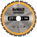 Produktbild: DEWALT Kreissägeblatt, Ø 216x2,6x30mm, mit 24 Wechselzähnen, nagelfest