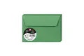 Produktbild: Clairefontaine 5596C - Packung mit 20 Umschläge Pollen, Format C6, 114 x 162mm, 120g, ideal für Korrespondenz und Einladungen, Tannengrün, 1 Pack