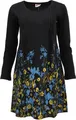 Produktbild: GURU SHOP Hippie Minikleid Boho Chic, Tunika - Schwarz/blau/gelb, Damen, Size:M