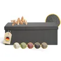 Produktbild: Laleni Sitzbank mit Stauraum geräumig - Truhenbank mit Stauraum 110x38 cm - Bettkasten Sitztruhe - Bequemer Hocker mit Stauraum - Sitzhocker mit Stauraum Kinder - Sitzbox in Anthrazit