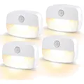 Produktbild: Ammtoo 4er Set Warmweiß LED Nachtlichter mit Bewegungsmelder für Sicherheit u...