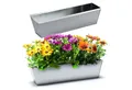Produktbild: BigDean Blumenkasten 2x Pflanzkasten f. Europalette Metall verzinkt 38x12,5x9cm Blumentopf (2 St)