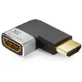 Produktbild: HDMI Adapter Stecker Verbinder Links Gewinkelt ALU 8K@60Hz 4K@120Hz ARC HDR10+