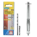 Produktbild: Rapid Hohlraumdübel Metall mit M5 Schraube für Gipskartonplatten 32-45 mm - Tragkraft 40 kg - Inklusive 11 mm Bohrer und PH2-Bit - Set mit 10 Dübeln für dreilagige Wände