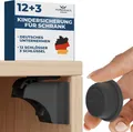 Produktbild: Hoffenbach Kindersicherung magnetisch, ohne Bohren mit 12 Schlösser+3 Schlüssel