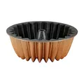 Produktbild: Serenk Fun Cooking Stern Gugelhupfform – Runde Antihaft-Kuchenform, 26 cm, Gelb, Perfekt für Gugelhupf, Made in Türkiye
