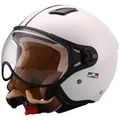 Produktbild: Vito Helmets Motorradhelm VITO MODA, Jethelm, Pilothelm, Rollerhelm, viele Farben, kurzes Visier weiß L (59cm)