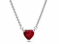 Produktbild: Pandora Kette mit Anhänger 392542C01-45 - rotes Herz der Liebe - Silber - Kristall Rot - 45 cm