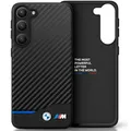 Produktbild: Case BMW BMHCS23M22NBCK Samsung Galaxy S23+ Plus schwarz/black Leder Carbon
