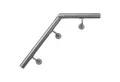 Produktbild: V2Aox Handlauf Handlauf aus Edelstahl mit Winkel 50 cm Gelenkverbinder Geländer