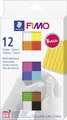 Produktbild: Fimo Soft Colour Pack Basic 12 x 25g Grunfarben Modeliermasse Ton Bastelset