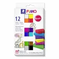 Produktbild: FIMO ofenhärtende Modelliermasse FIMO soft 8023 Basic Colours, 12 x 25g...