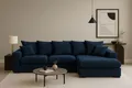 Produktbild: Kaiser Möbel Ecksofa Sofa L-form, Couch L-form Gabon stoff Zoom Ottomane