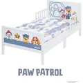 Produktbild: roba Kinderbett Paw Patrol 70 x 140 cm inkl. Bettwäsche & Lattenrost - Motiv der Zeichentrick Serie - Weiß / Blau - Weiß