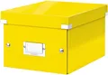 Produktbild: LEITZ Aufbewahrungsbox Ablagebox Click & Store Wow A5 Graukarton gelb