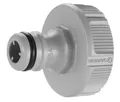 Produktbild: Gardena Hahnverbinder 33,3 mm (G 1 Zoll): Adapter für den Anschluss eines Wasserschlauchs, Anti-Splash-Technologie, frostsicher, Original Gardena System, lose Verpackung (18222-20)