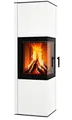 Produktbild: Eck-Kaminofen Hitze SIGA weiß, raumluftunabh. -6,5kW