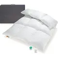 Produktbild: Extra warme 100% Winter Daunendecke sibirische Daunen 135x200 1200g BB - Weiß