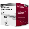Produktbild: Anhängerkupplung abnehmbar für Mazda 3 Stufenheck 11.2018-jetzt neu top