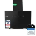 Produktbild: KKT KOLBE Dunstabzugshaube 60cm | Umluft Abluft | 782cbm/h | Wandhauben Kopffrei | Schwarz | Glas | Gestensteuerung | SensorTouch Bedienung | LED-Beleuchtung | TRIO6025S