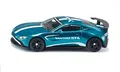 Produktbild: siku 1577, Aston Martin Vantage GT4, Spielzeug-Auto, Metall/Kunststoff, Blau, Metallic-Lackierung, Riesiger Heckflügel, Sportliche Felgen, Detailgetreues Design