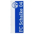 Produktbild: FC Schalke 04 Hissfahne Blau Weiss 150 x 400 cm