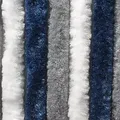Produktbild: Brunner Chenille Flauschvorhang, 56x175cm, grau/dunkelblau/weiß, ideal für Reisemobile