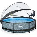 Produktbild: Exit Toys Pool-Set, Grau, Kunststoff, Steinoptik, 76 cm, CE, Freizeit, Pools und Wasserspaß, Pools, Aufstellpools