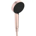 Produktbild: Ideal Standard Idealrain Alu+ 2-Funktionshandbrause, mit zwei Strahlarten (SilkRain und Rain) per Drehumschaltung, wassersparender Duschkopf mit EasyClean-Düsen – Rosé (100x56x232 mm)