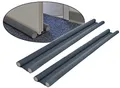 Produktbild: Zugluftstopper für türen - 2er set - Windstopper - 95 x 3 cm - Grau