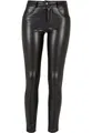 Produktbild: URBAN CLASSICS Stoffhose Urban Classics Damen Ladies Mid Waist Synthetic Leather Pants (1-tlg)