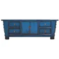 Produktbild: OPIUM OUTLET Möbel Kommode Schrank Sideboard Lowboard 35208-1 blau asiatisch chinesisch orientalisch