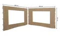 Produktbild: Quick Star Pavillonseitenteil 2 Seitenteile mit PE Fenster zu Blätterpavillon 3x3 Sand, 300x197 cm