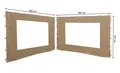 Produktbild: QUICK STAR 2 Seitenteile mit PVC Fenster für Blätter Pavillon 3x3m Sand