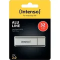 Produktbild: Intenso Speicherstick Alu Line, Hi-Speed USB 2.0, silber, Kapazität 32 GB