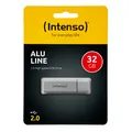 Produktbild: Intenso Alu Line 32 GB silber USB 2.0 Stick Speicher 32GB AluLine 3521482 OVP