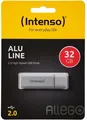 Produktbild: Intenso USB Stick 32GB USB 2.0 silber Alu Line schnell Schlüsselring