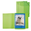Produktbild: HERMA Zeichenmappen DIN A3 hellgrün transparent, 3 St. (4008705908085)