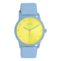 Produktbild: Oozoo Damenuhr C11466 Gelb Lederband Hellblau 38 mm