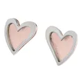 Produktbild: Ernstes Design Ohrringe Ohrstecker Herzen Edelstahl Rosé E557