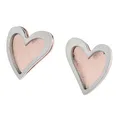 Produktbild: Ohrstecker - Edelstahl - Herz bicolor rosé