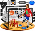 Produktbild: KESSER® Fußballtor Kinder Pop-Up 2er Set | Fußball-Tore Faltbar mit Glasfaserstangen & hochwertigen Tornetzen für Indoor, Outdoor & Garten | Mit Transporttasche Hütchen Ballpumpe Zielscheibe Schwarz