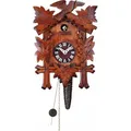 Produktbild: Trenkle Viertelruf Kuckucksuhr mit 1-Tag Werk (5-Laub + Vogel) - Braun