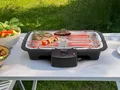 Produktbild: Rauchfreier Grill elektrischer Tischgrill mit Wasserschale, kleiner Elektrogrill