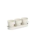 Produktbild: Zeller 19405 Kräutertopf-Set Flowers, 4-TLG., Metall