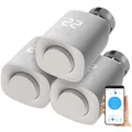 Produktbild: revolt 3er-Set programmierbare Heizkörper-Thermostate mit Bluetooth und App