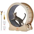 Produktbild: VEVOR Katzenlaufrad, 750 mm, Katzenlaufband für den Innenbereich, mit abnehmbarem Laufband, Katzen-Teaser zum Laufen, Gehen, Training, Laufrad Katzen, geeignet für die meisten Katzen bis zu 3,6 kg